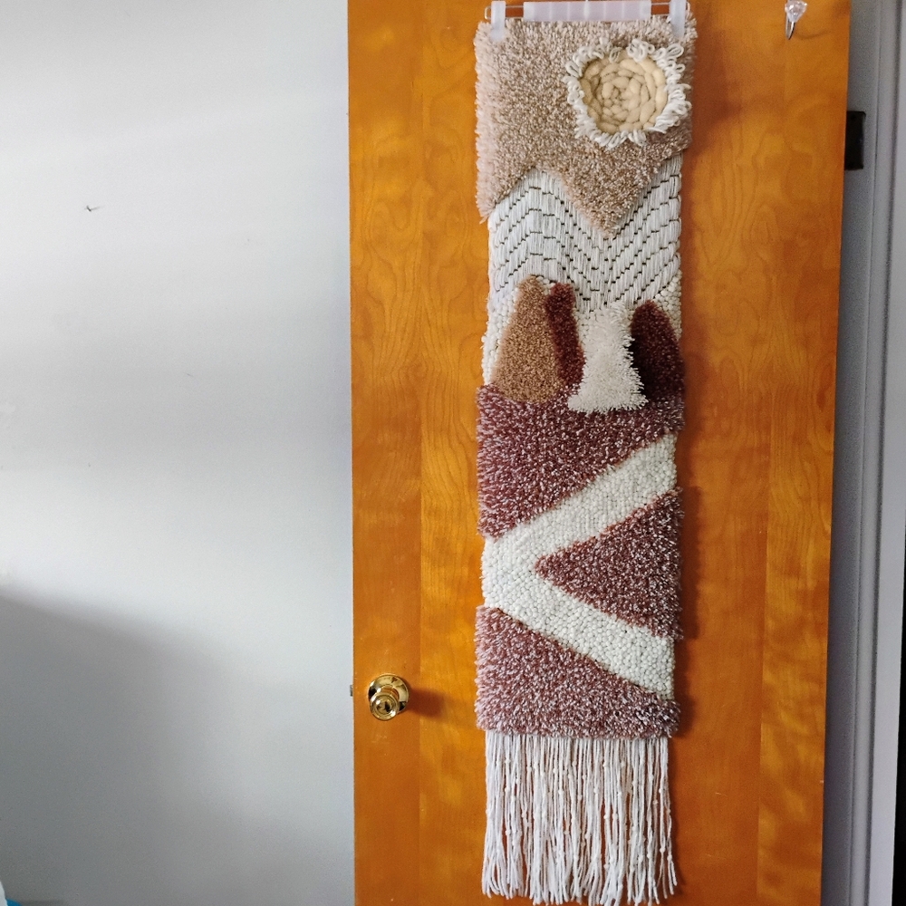 Textured Wall Hanging with Fringe
